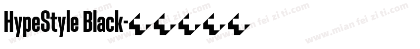 HypeStyle Black字体转换